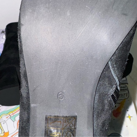 JEFFREY CAMPBELL Boots Women’s 6 Black Square Toe Side Zip $225 - Picture 7 of 8